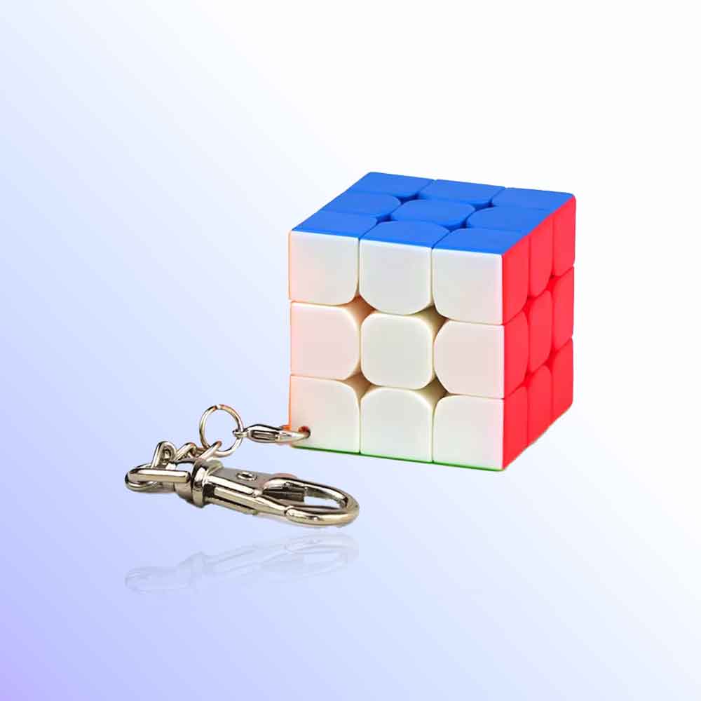 Quesuc Mini Cubo De Rubik 3x3 Con Llavero – Rompecabezas Portátil Y Funcional, Regalo Para Niños +8 Años, Accesorio De Viaje