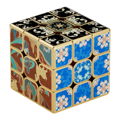 Golden Mogao-Caves Cube