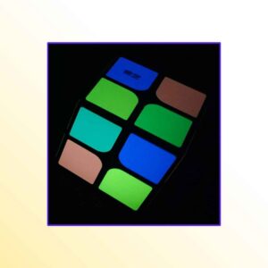 QiYi 2x2 stickers Fluorescentes